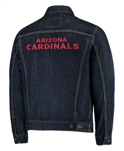Arizona Cardinals NFL Black Denim Jean Jacket
