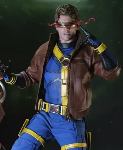 Avengers Doomsday Cyclops Brown Leather Jacket