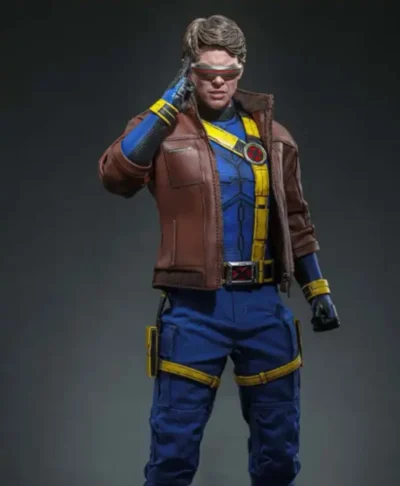 Avengers Doomsday Cyclops Brown Leather Jacket