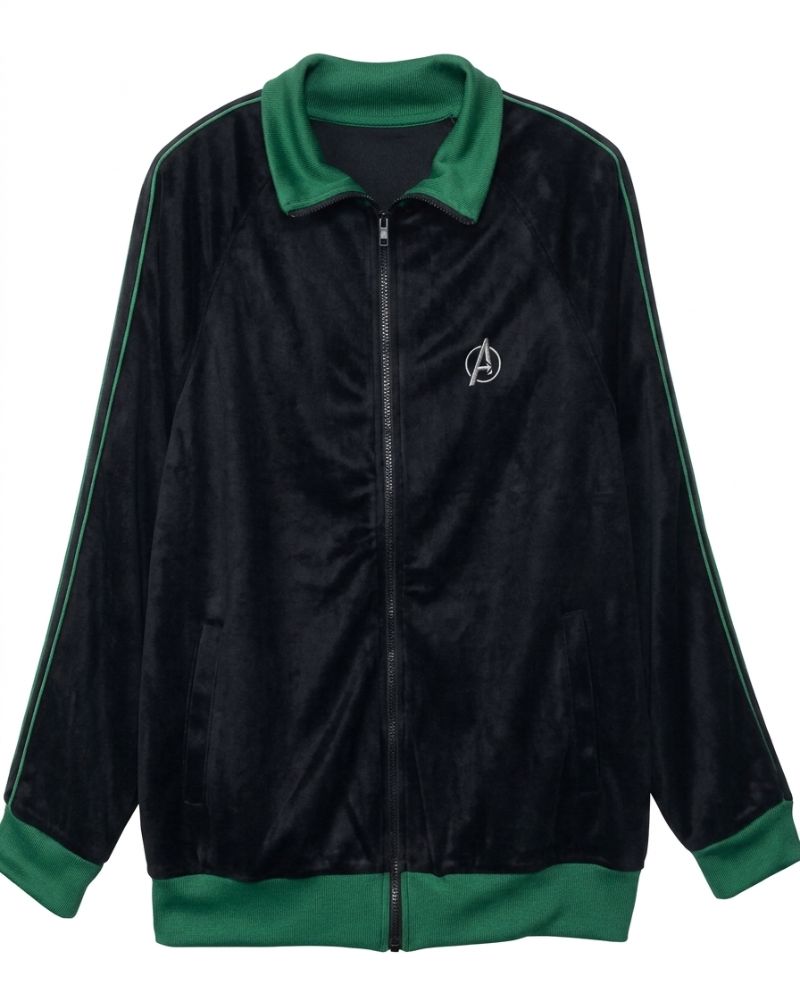 Avengers Doomsday Russo Brothers Black Velvet Jacket