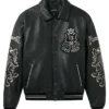 Avirex Goth Black Leather Jacket