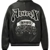 Avirex Goth Black Leather Jacket