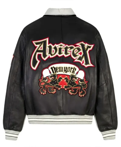 Avirex Two-Tone Goth Leather Jacket