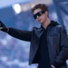 BTS RM World Tour Arirang Black Leather Jacket