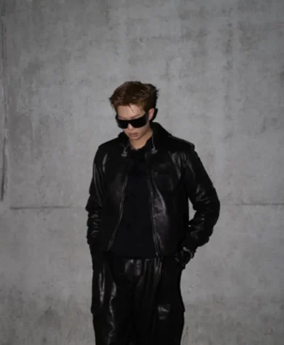 BTS RM World Tour Arirang Black Leather Jacket
