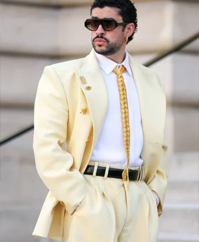 Bad Bunny Haute Couture Yellow Suit