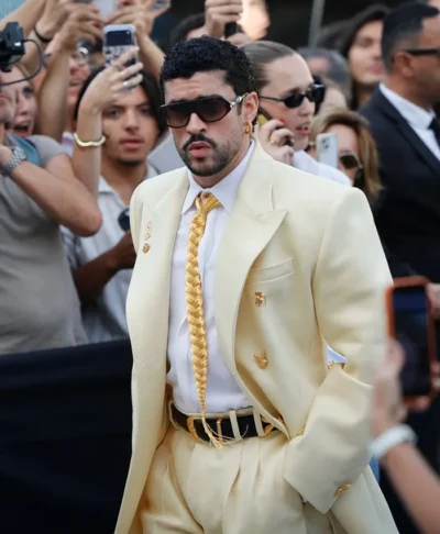Bad Bunny Haute Couture Yellow Suit