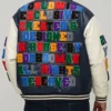 Badge Applique Bomber Jacket