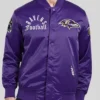 Baltimore Ravens Purple Satin Jacket