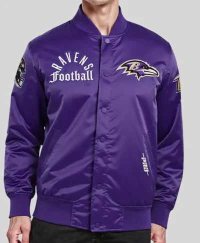 Baltimore Ravens Purple Satin Jacket