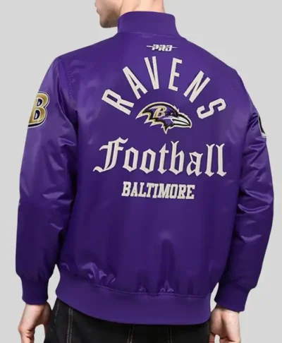 Baltimore Ravens Purple Satin Jacket