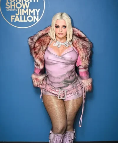 Bebe Rexha The Tonight Show Fur Jacket