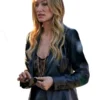 Behemoth! 2026 Olivia Wilde Black Leather Blazer
