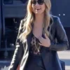 Behemoth! 2026 Olivia Wilde Black Leather Blazer