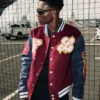 Bella Shmurda Pop Riot Petals Varsity Jacket