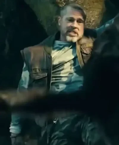Brad Pitt Heart of the Beast 2026 Brown Vest