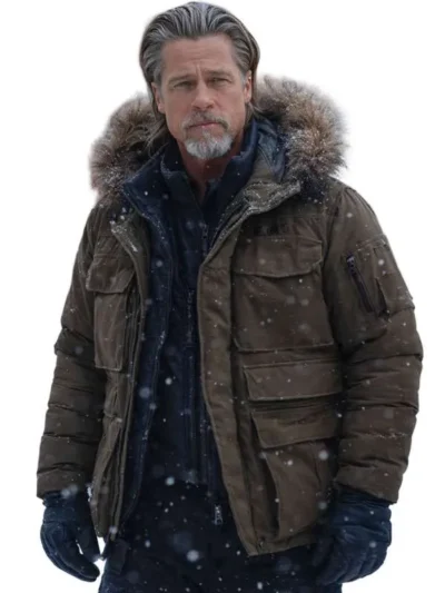 Brad Pitt Heart of the Beast 2026 Parka Jacket