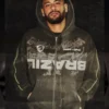 CJ x Nike x Brazil Black Bomber Hooded Jacket