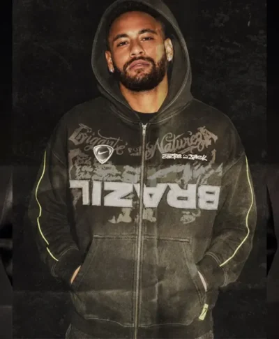 CJ x Nike x Brazil Black Bomber Hooded Jacket