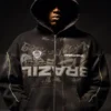 CJ x Nike x Brazil Black Bomber Hooded Jacket for sale