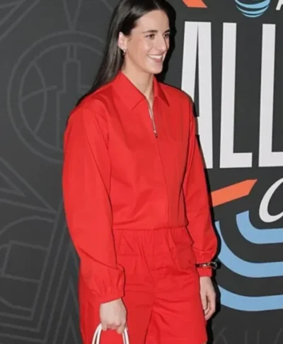 Caitlin Clark WNBA All-Star 2026 Red Jacket