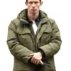Callum Turner One Night Only Green Puffer Jacket