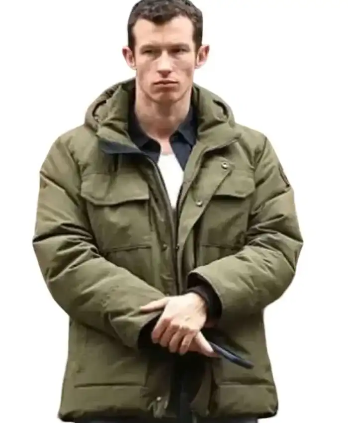 Callum Turner One Night Only Green Puffer Jacket
