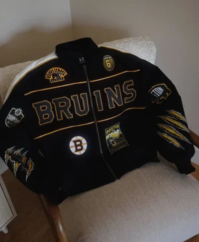 Charlie McAvoy Boston Bruins Black Bomber Jacket