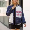 Chicago Fire FC Rhinestone Varsity Jacket