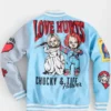 Chucky Love Hurts Horror Varsity Jacket