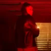 Clayface 2026 Naomi Ackie Black Leather Jacket