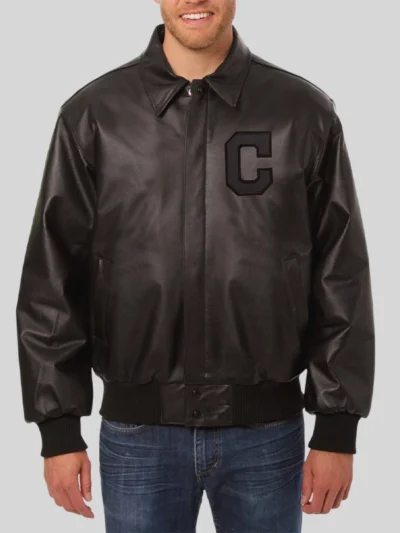 Cleveland Guardians Leather Jacket