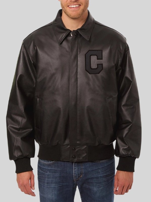 Cleveland Guardians Leather Jacket
