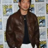 Comic-Con 2026 Simu Liu Brown Leather Jacket