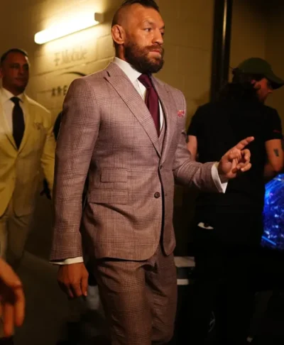 Conor McGregor Grey Plaid Tuxedo