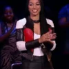 Corinne Foxx Black and White Leather Jacket