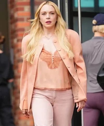 Lindsay Lohan Count My Lies Peach Jacket