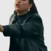 Crap Happens 2026 Dalia Cakmak Black Leather Coat