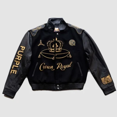 Crown Royal x Purple Brand Jeff Hamilton Varsity Jacket