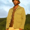 Death in Paradise Don Gilet Green Cotton Jacket