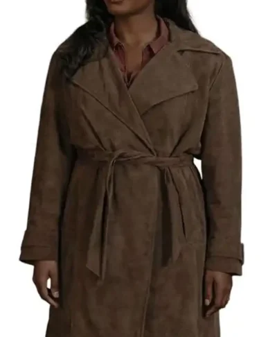Deborah Ayorinde Fightland Brown Trench Coat