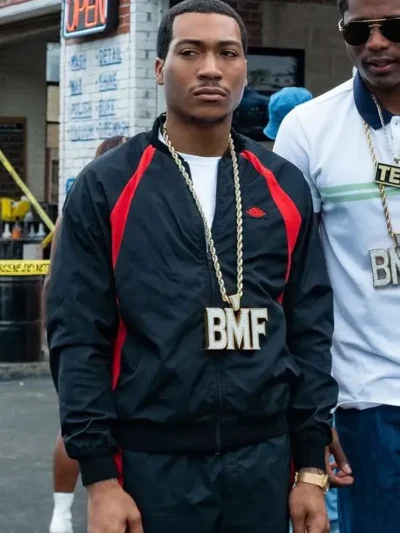Demetrius Flenory Jr. BMF S02 Black Jacket