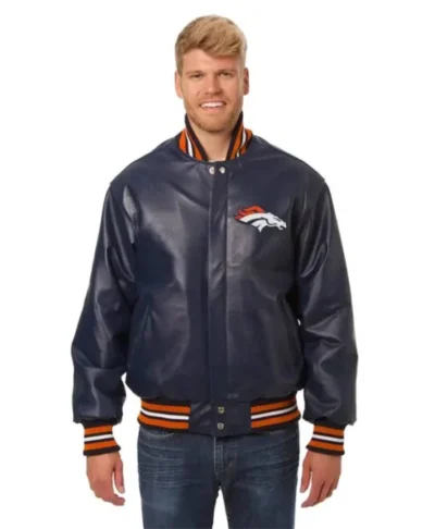 Denver Broncos NFL Multi-Color Leather Jacket