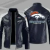 Denver Broncos NFL Multi-Color Leather Jacket