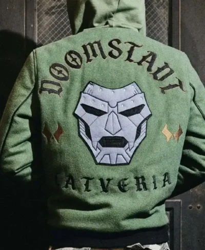 Doctor Doom Marvel Army Hooded Varsity Jacket