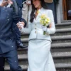 Dua Lipa London White Blazer
