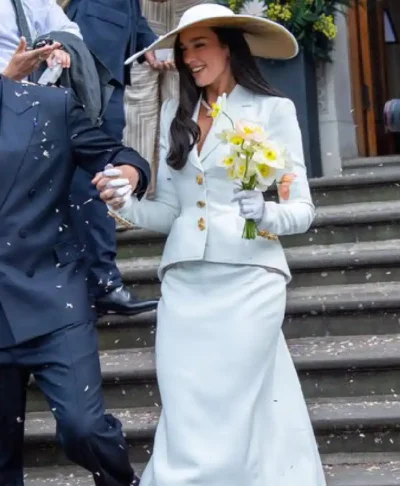 Dua Lipa London White Blazer