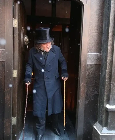 Ebenezer 2026 Johnny Depp Black Coat