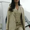 Eiza González In the Grey 2026 Beige Blazer