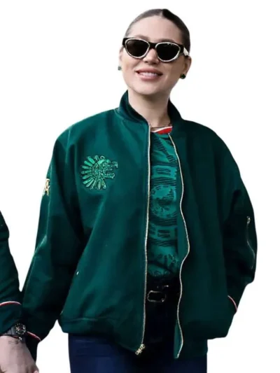 FIFA World Cup 2026 Fernanda Gómez Green Bomber Jacket